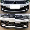 VW Tiguan MK2 R-Line Frontgrill Leisten Schwarz