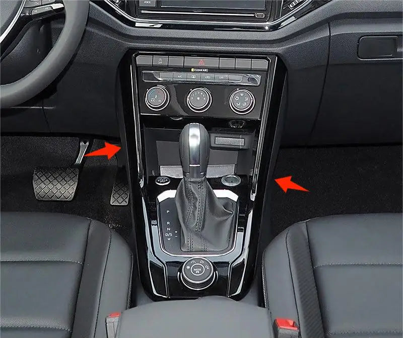 VW T-Roc A11 Mittelkonsolen Abdeckung Carbon Optik