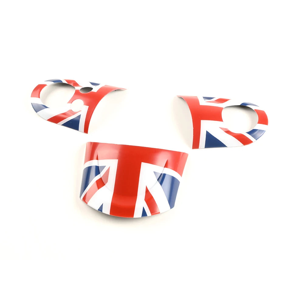 MINI Cooper Lenkrad Panel Abdeckung 3er-Set – Union Jack & Farbvarianten | R55 R56 R57 R58 R59 R60 R61