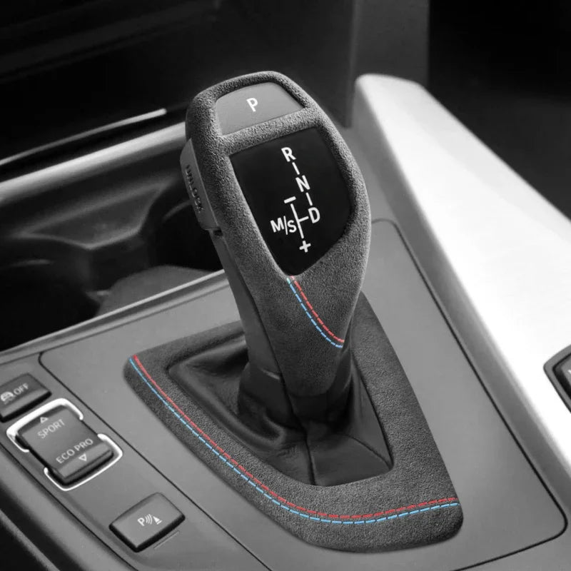BMW Schaltknauf Zierblende & Schaltpanel Cover Alcantara F-Serie
