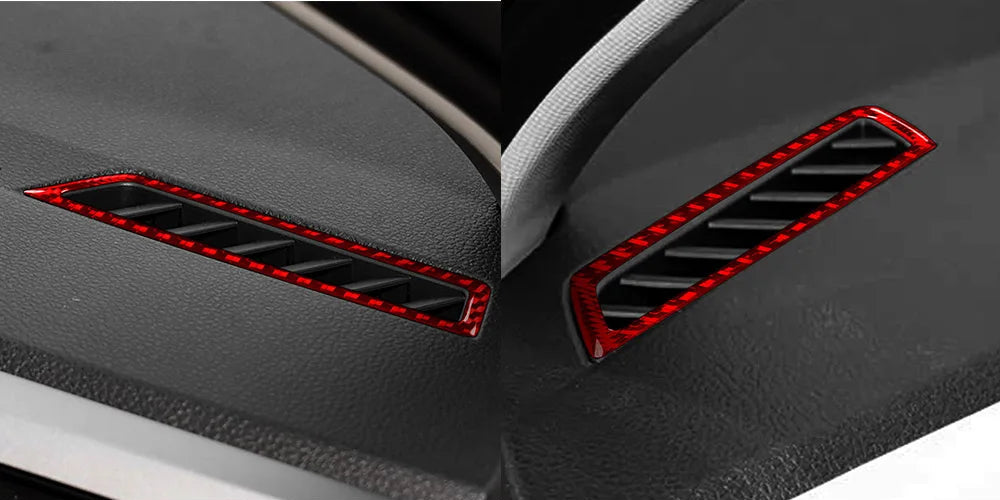 VW Polo AW – Echt Carbon  Innenraum Zierblenden Rot Schwarz