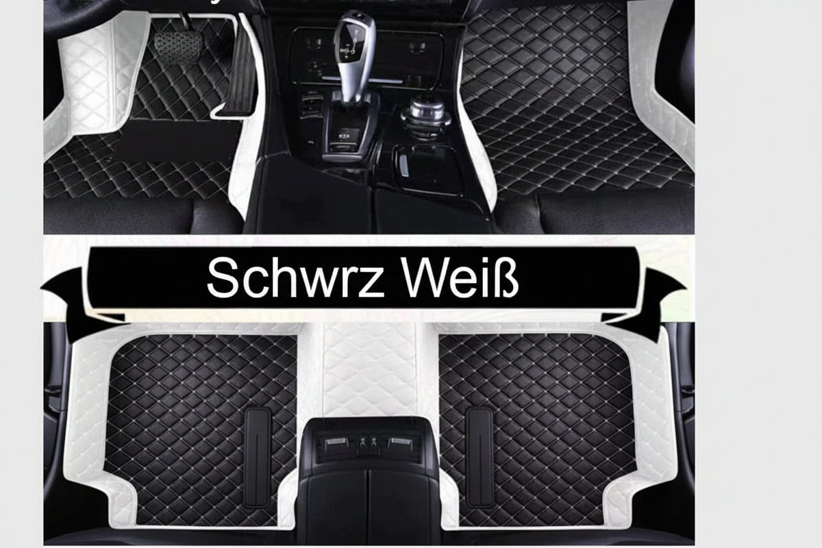 VW Golf 8 – Maßgefertigte Leder Fußmatten Set