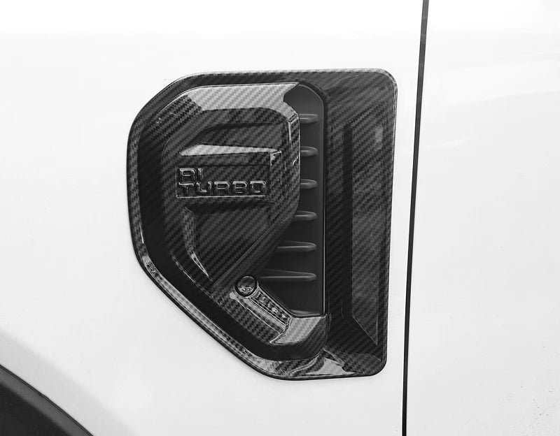 Ford Ranger Kotflügel Lüftungsschlitz Abdeckungen Carbon-Optik