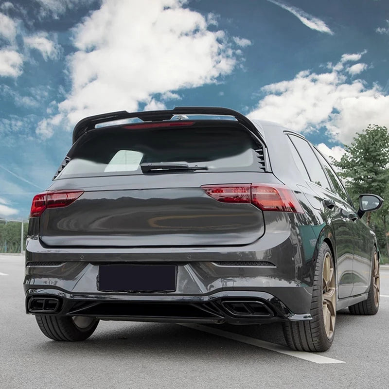 VW Golf 8 MK8 Auspuffblenden Heckansicht
