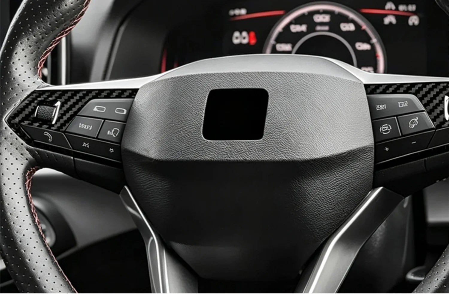 Seat / Cupra – Lenkrad Zierblende Carbon / Kupfer