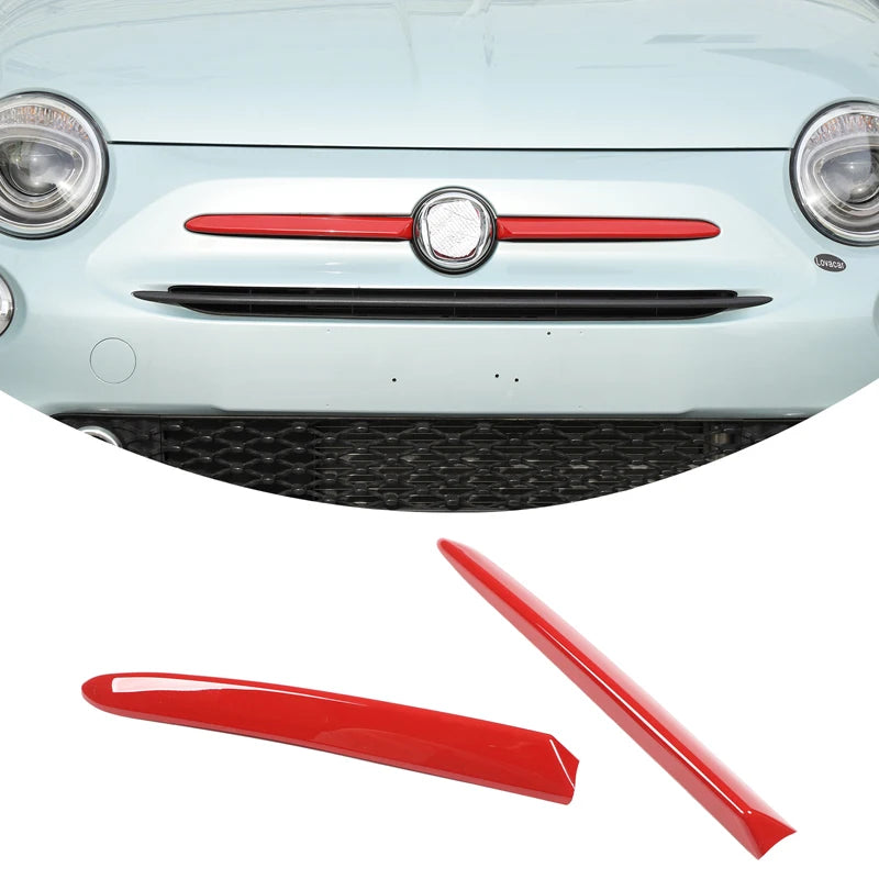 Fiat 500 Zierleisten Set – Emblem, Seitenstreifen & Heckklappe ABS 2010–2023