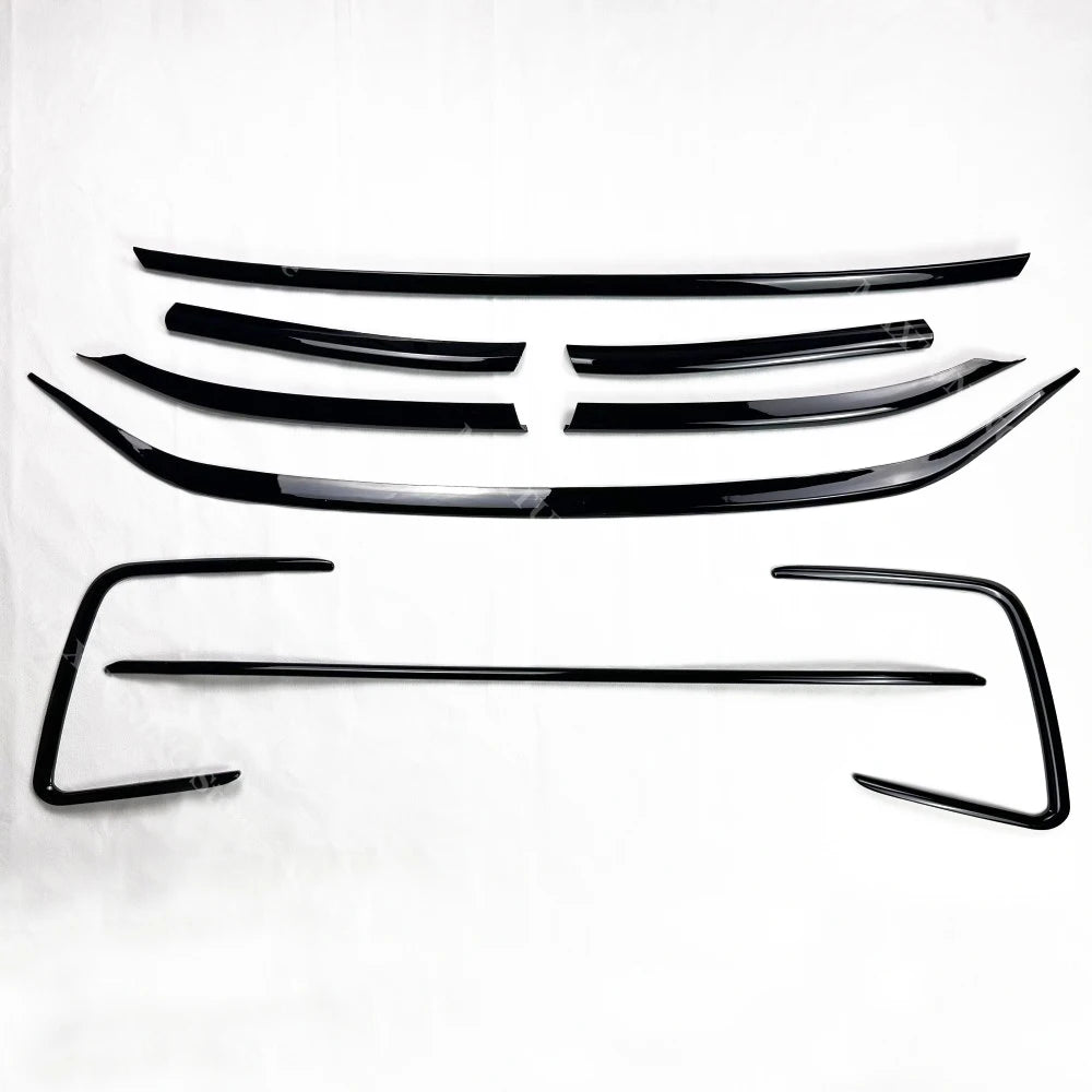 VW Tiguan MK2 R-Line Kühlergrill Leisten Set Schwarz 9-teilig

