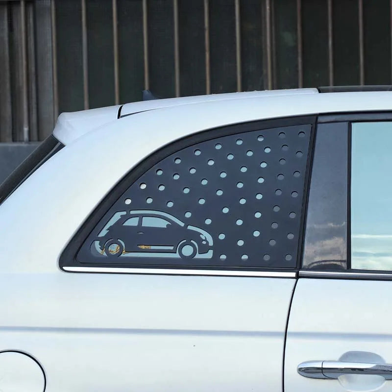 Fiat 500 Heckfenster Dreieck Wabenpanel Aluminium