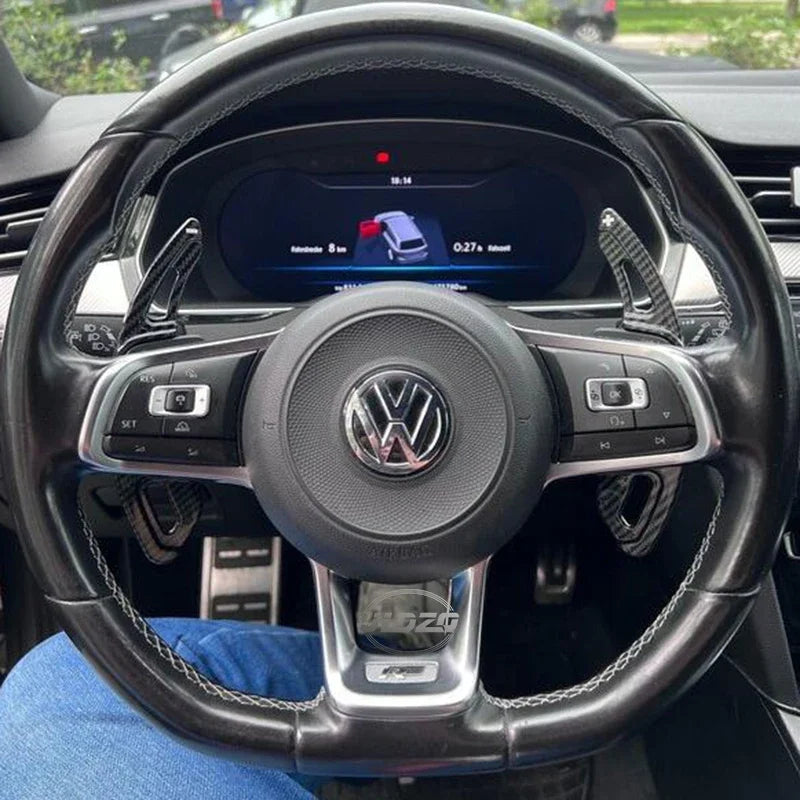 VW Golf 7 DSG Schaltwippen Verlängerung Carbon-Look