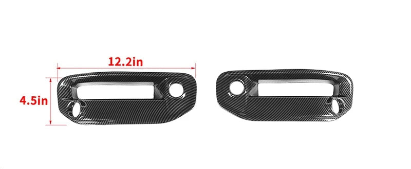 Dodge RAM 1500 – Nebelscheinwerfer Blenden Schwarz Hochglanz  Carbon-Optik