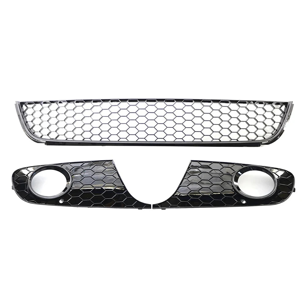 VW Golf 6 MK6 Honeycomb Frontgrill Schwarz Unten