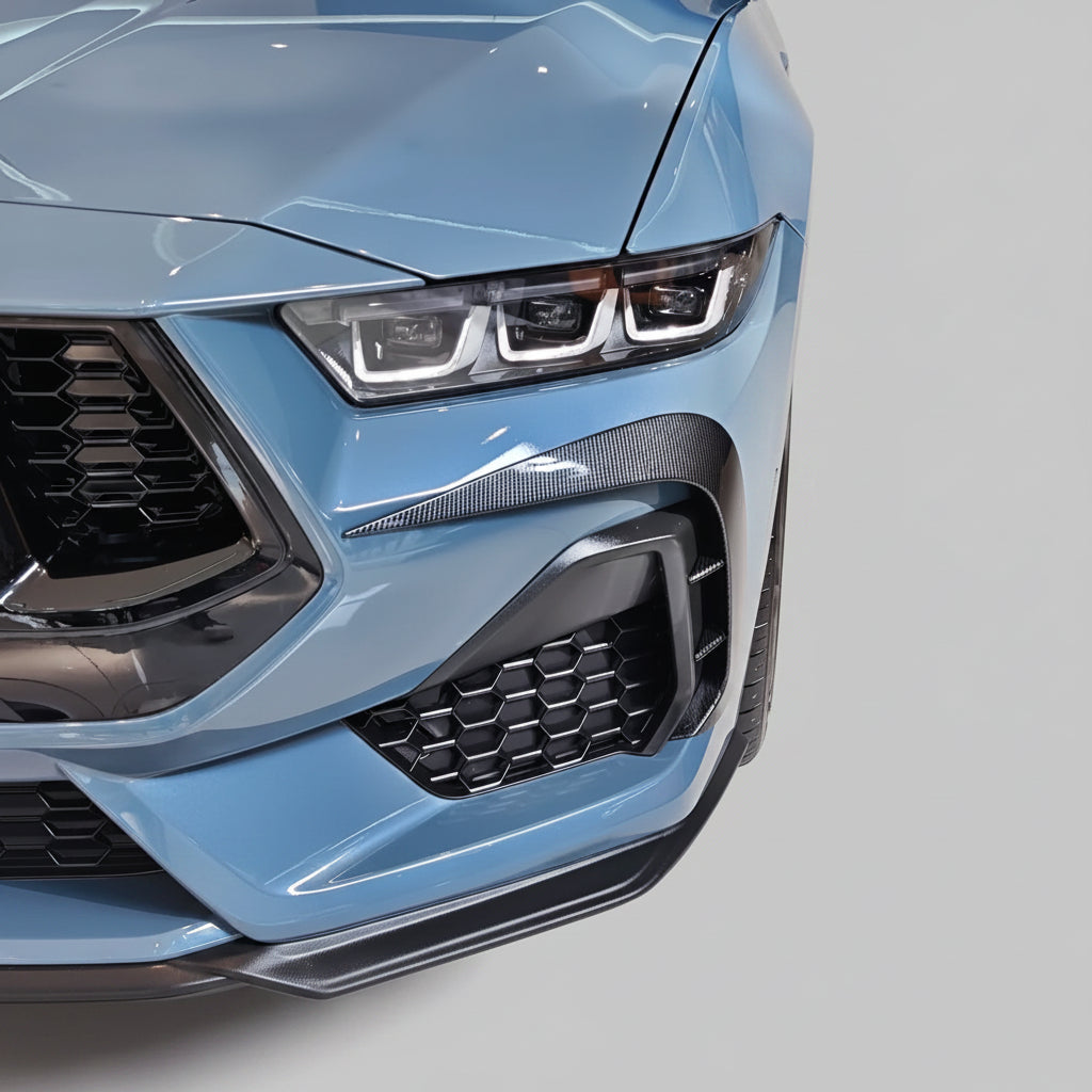Nebelscheinwerfer Zierblenden Ford Mustang S650 Carbon Optik Hochglanz
