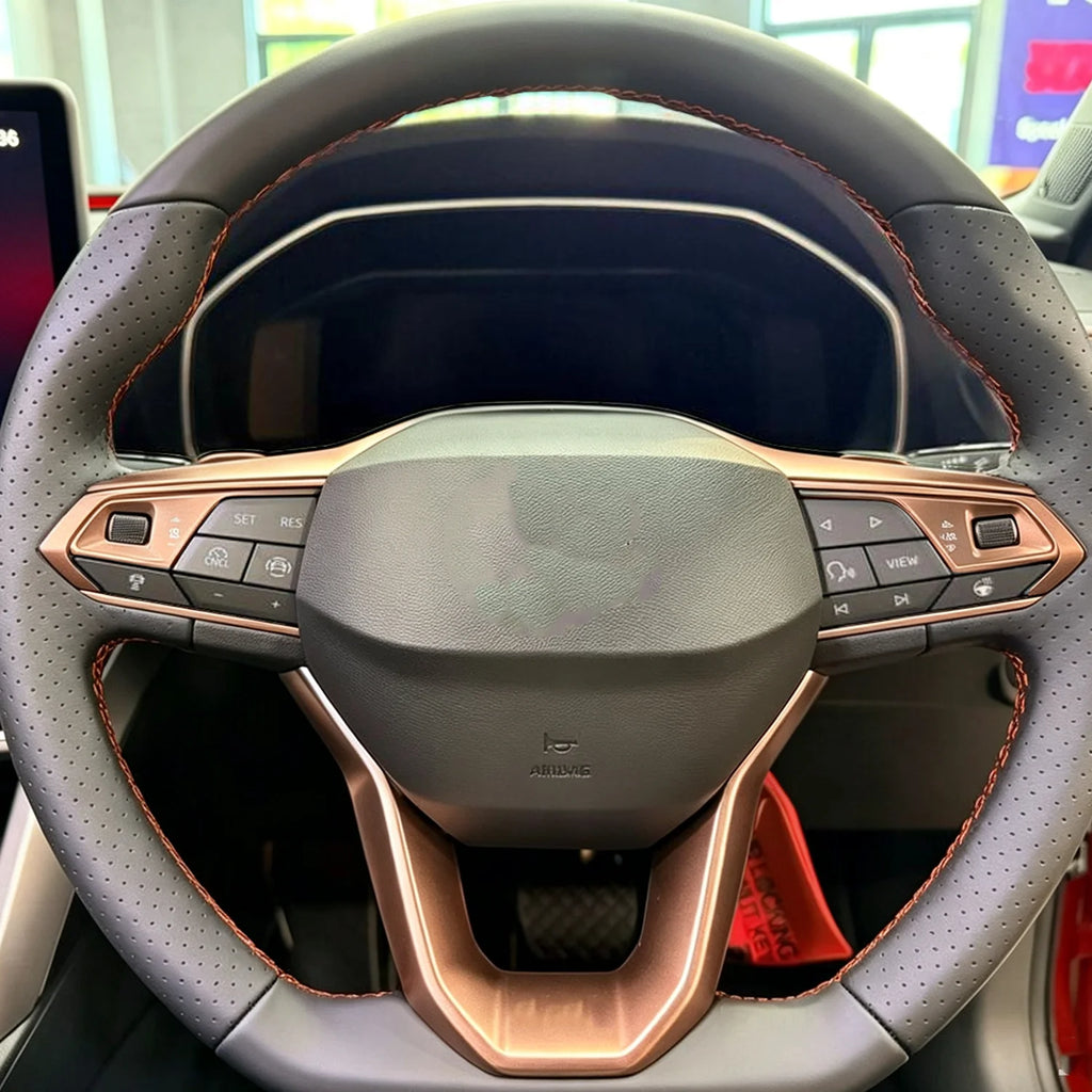 Seat / Cupra – Lenkrad Zierblende U-Form Carbon / Kupfer