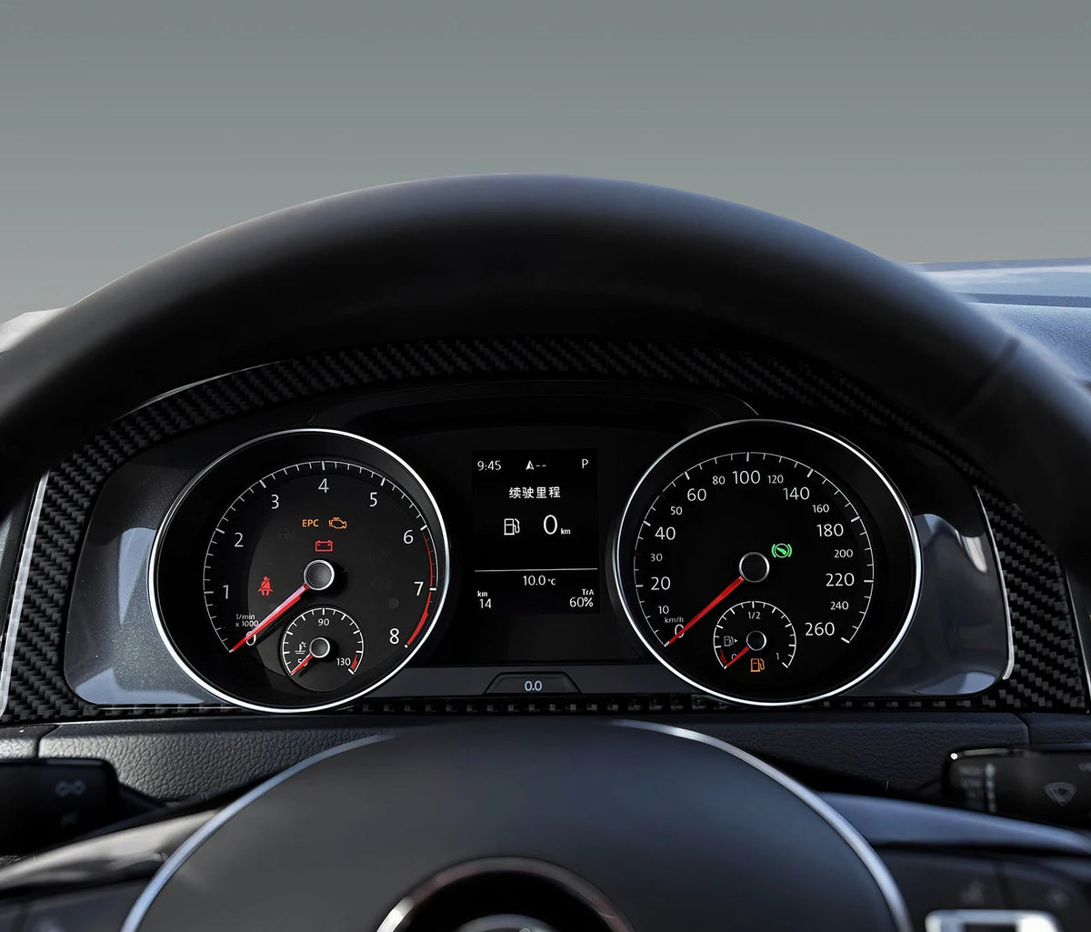 VW Golf 7 GTI / R / GTE – Tacho Rahmen Echt Carbon
