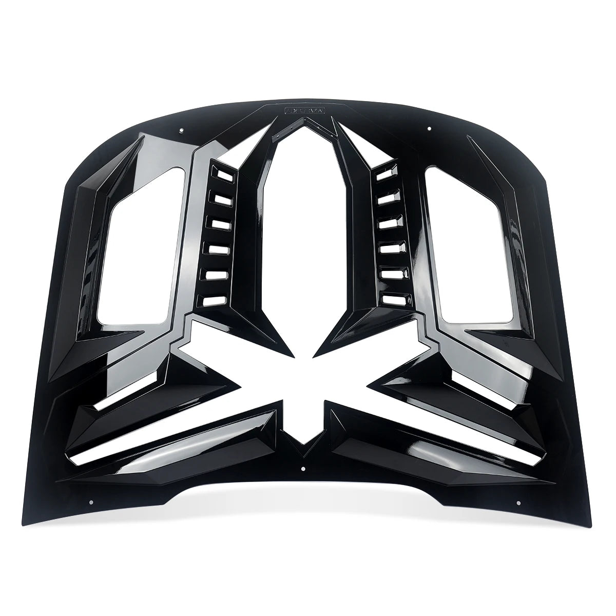 Ford Mustang – Heckscheiben Louver Hochglanz Schwarz (Black Mamba Style)
