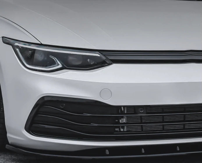 VW Golf 8 TSI TDI Frontgrill Cover Leisten Hochglanz Schwarz
