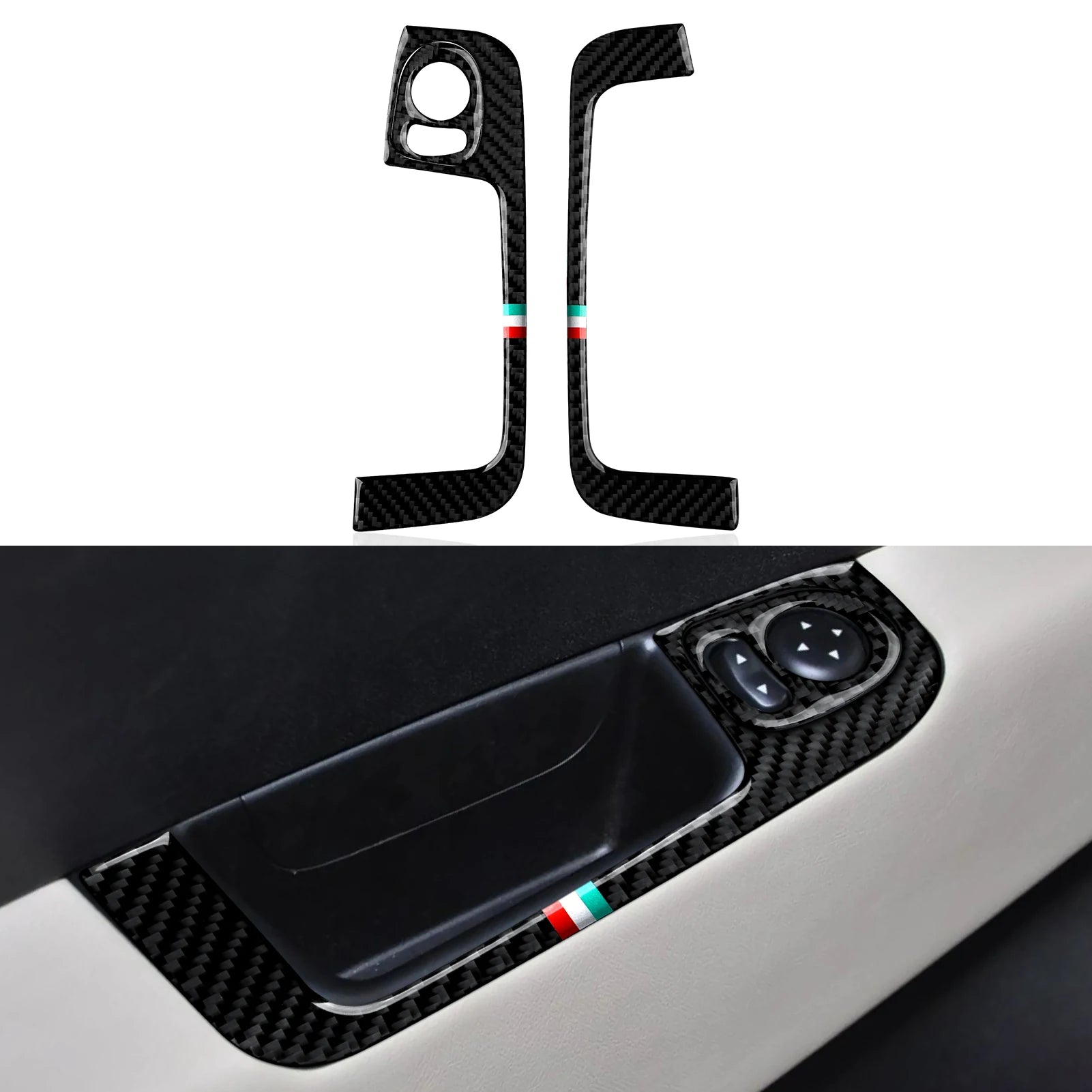 Fiat 500 Abarth 595 695 Innenraum Carbon Look Cover Set