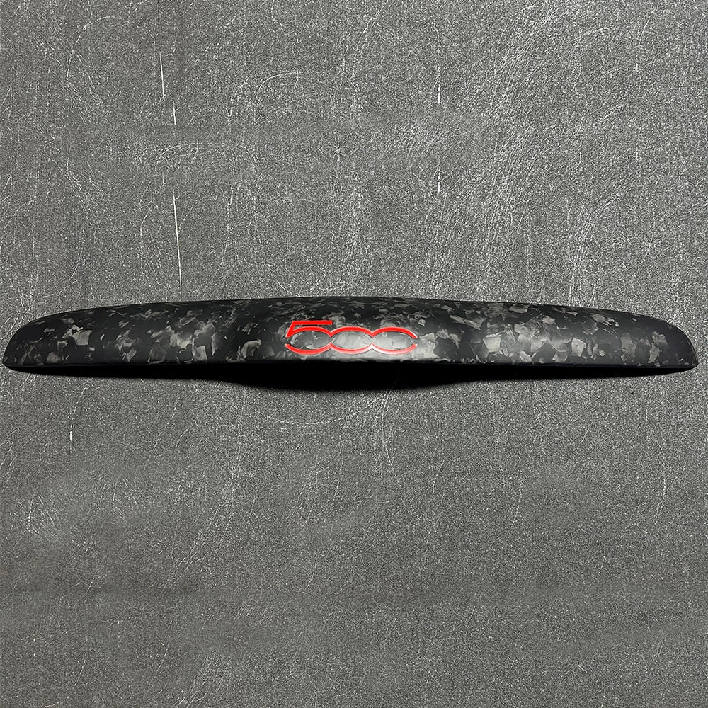 Fiat 500  595  695 Abarth Kofferraum Griff Cover Echt Carbon