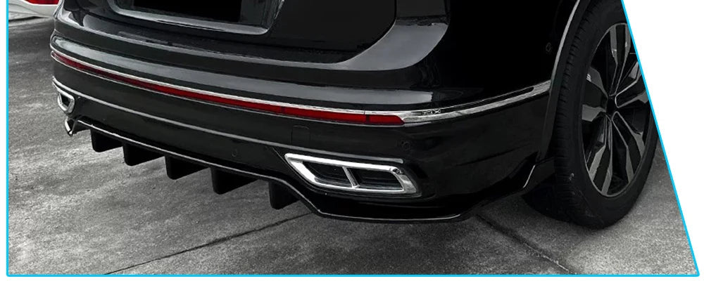 VW Tiguan 2 Facelift Heckdiffusor R-Line Style  Hochglanz Schwarz