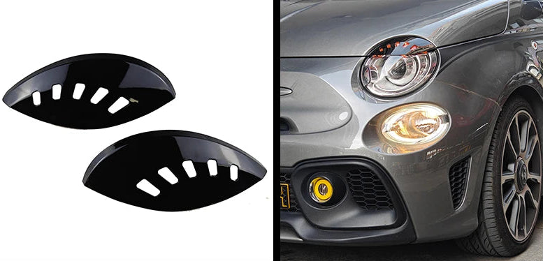Fiat 500 Abarth 595 695 Scheinwerfer Abdeckungen