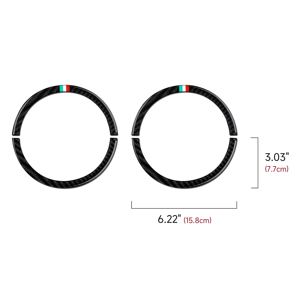 Fiat 500 Abarth 595 695 Innenraum Carbon Look Cover Set
