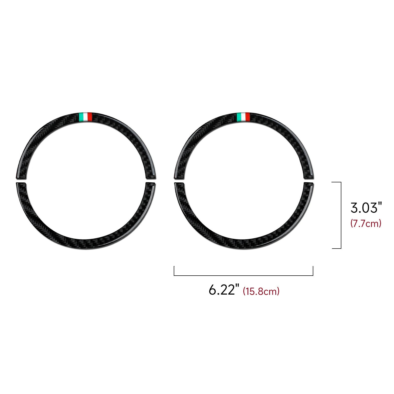 Fiat 500 Abarth 595 695 Innenraum Carbon Look Cover Set
