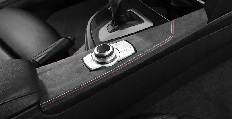 BMW F30 F32 F34 Mittelkonsole Folie Zuschnitt Alcantara Carbon Look