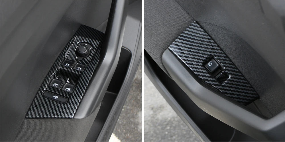 Fensterheber Panel Abdeckungen Carbon Optik für VW T-Cross