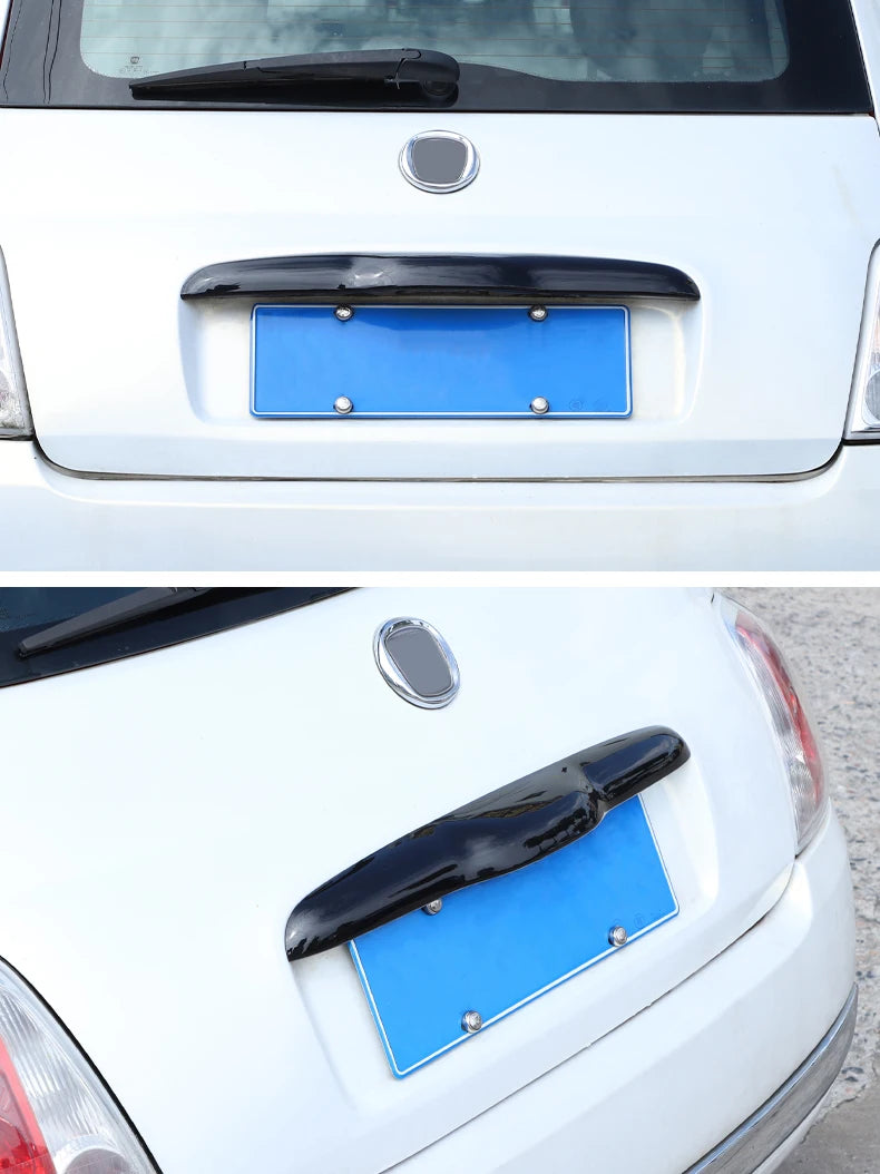 Fiat 500 Zierleisten Set – Emblem, Seitenstreifen & Heckklappe ABS 2010–2023