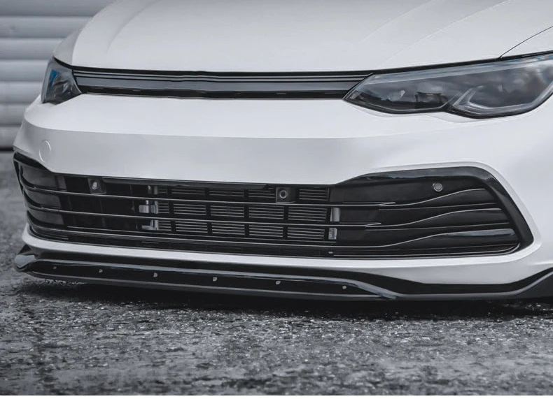 VW Golf 8 TSI TDI Frontgrill Cover Leisten Hochglanz Schwarz