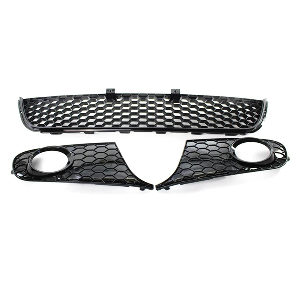 VW Golf 6 MK6 Honeycomb Frontgrill Schwarz Unten