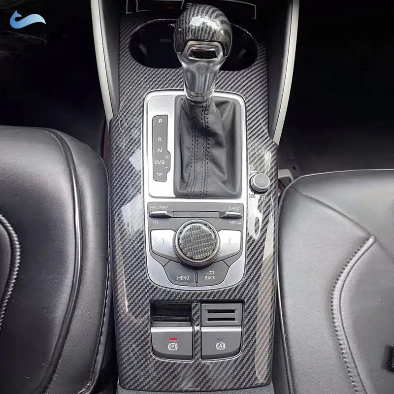 Audi A3  Schaltrahmen & Mittelkonsolen Abdeckung in Carbon-Optik