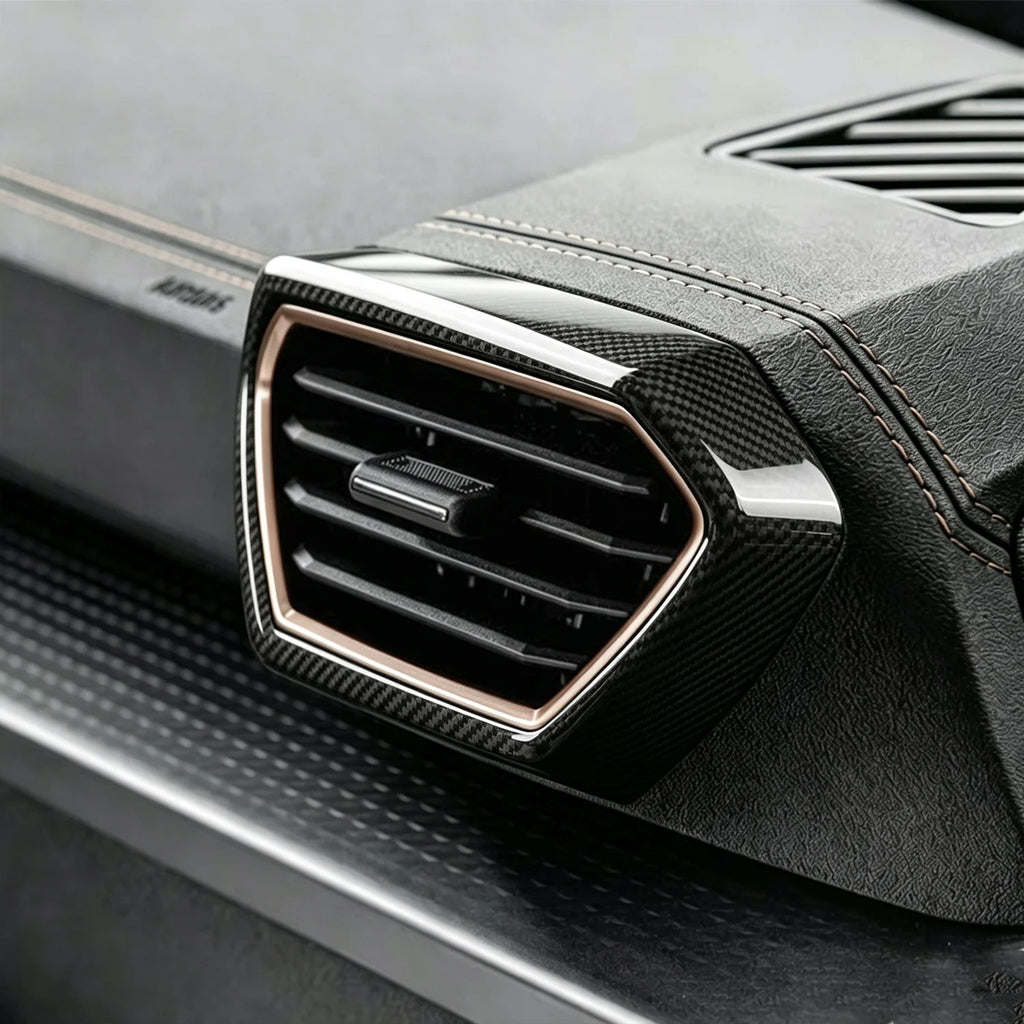 Seat Leon / Cupra – Seitenlüftung Zierblende Carbon / Kupfer