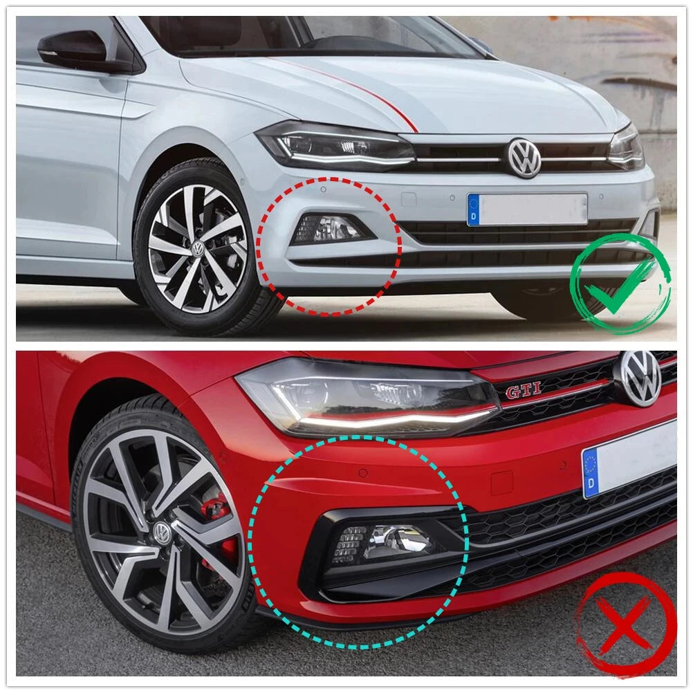 Nebelscheinwerfer Cover für VW Polo AW MK6