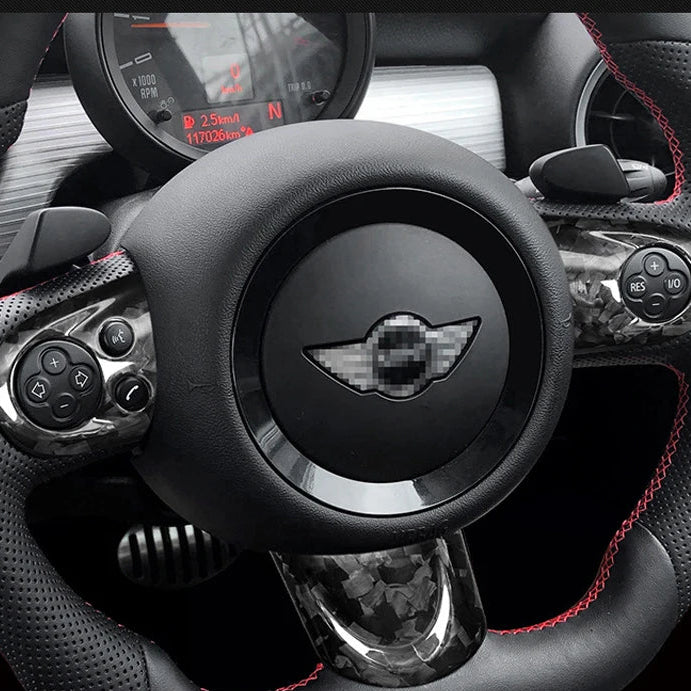 MINI Cooper Lenkrad Carbon Sticker Set 3-teilig – R55 R56 R57 R58 R59 R60 R61