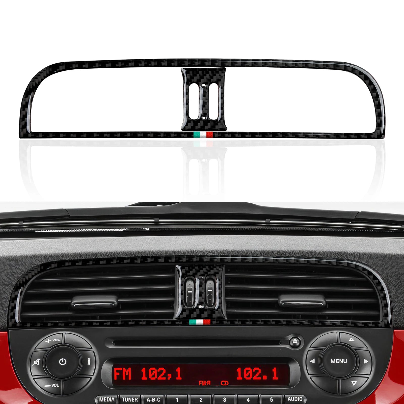 Fiat 500 Abarth 595 695 Innenraum Carbon Look Cover Set