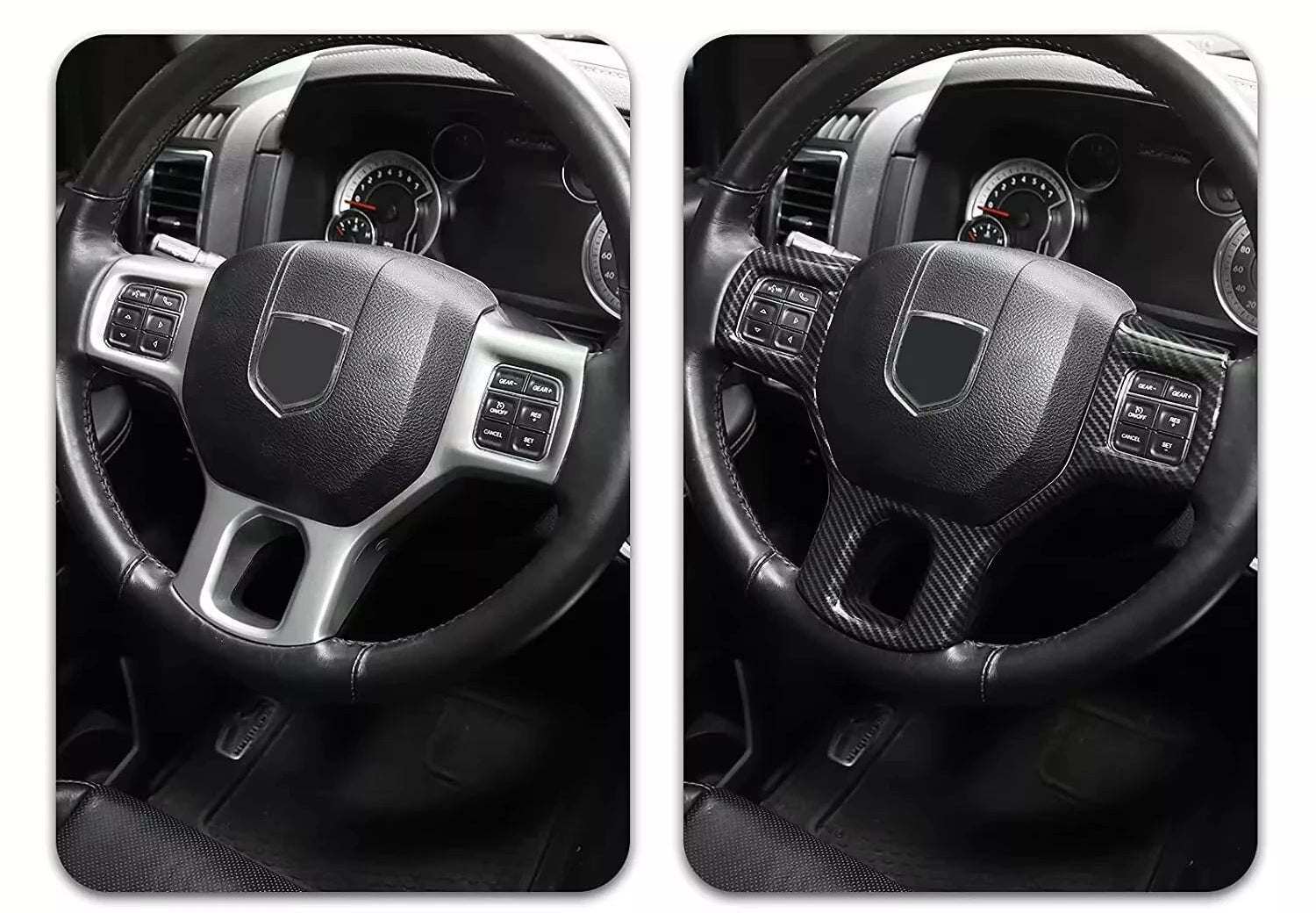 Dodge RAM 1500 2500 3500 – Lenkrad Zierblende Carbon Optik