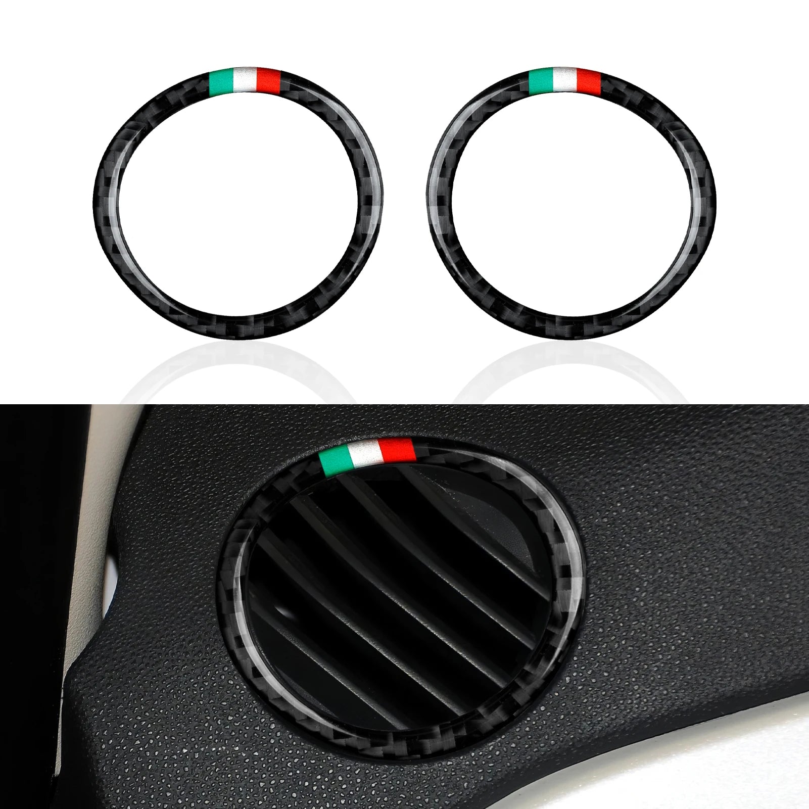 Fiat 500 Abarth 595 695 Innenraum Carbon Look Cover Set