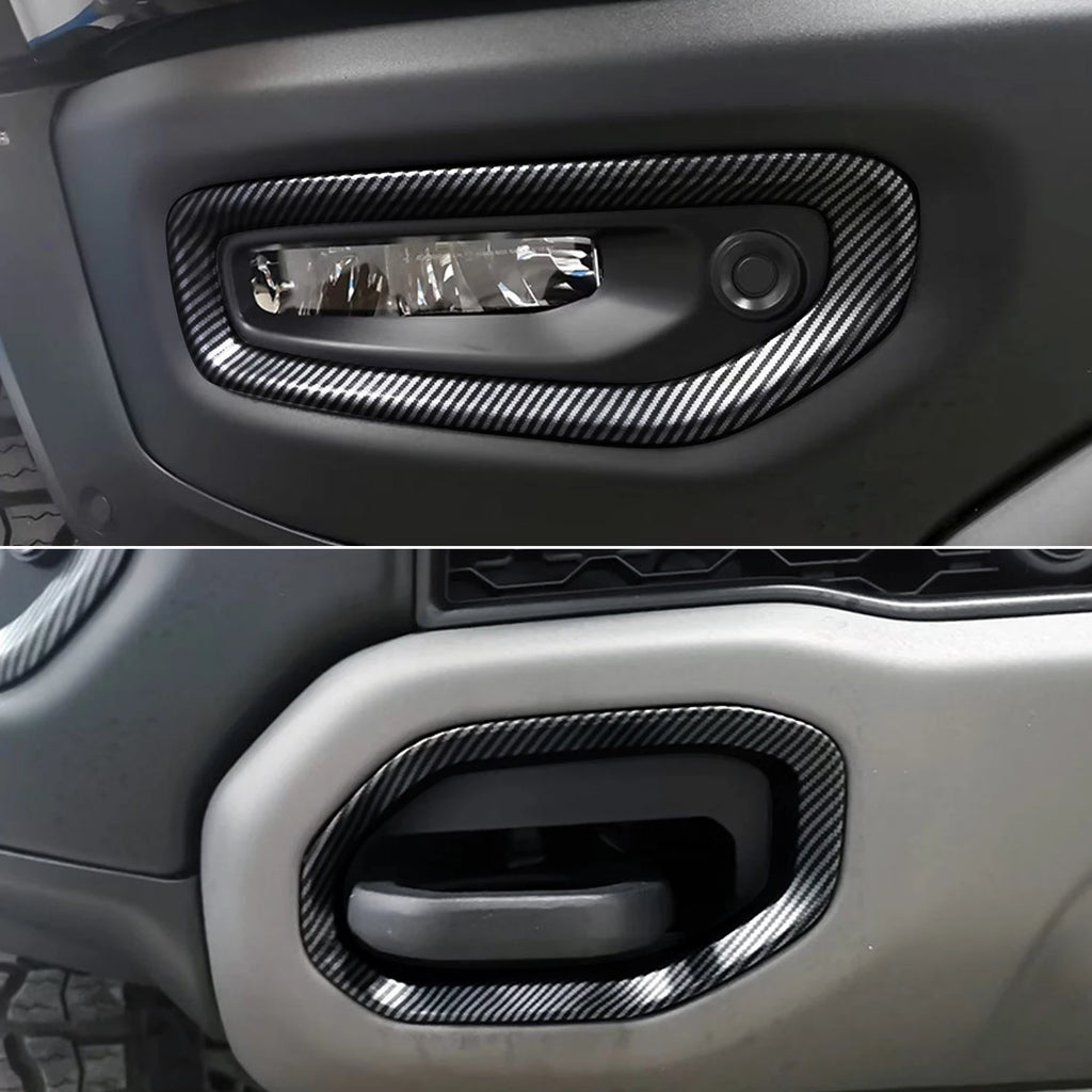 Dodge RAM 1500 TRX – Nebelscheinwerfer & Abschlepphaken Abdeckungen Carbon-Optik