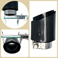 Universal Auspuff Endrohr Carbon-Optik Edelstahl
