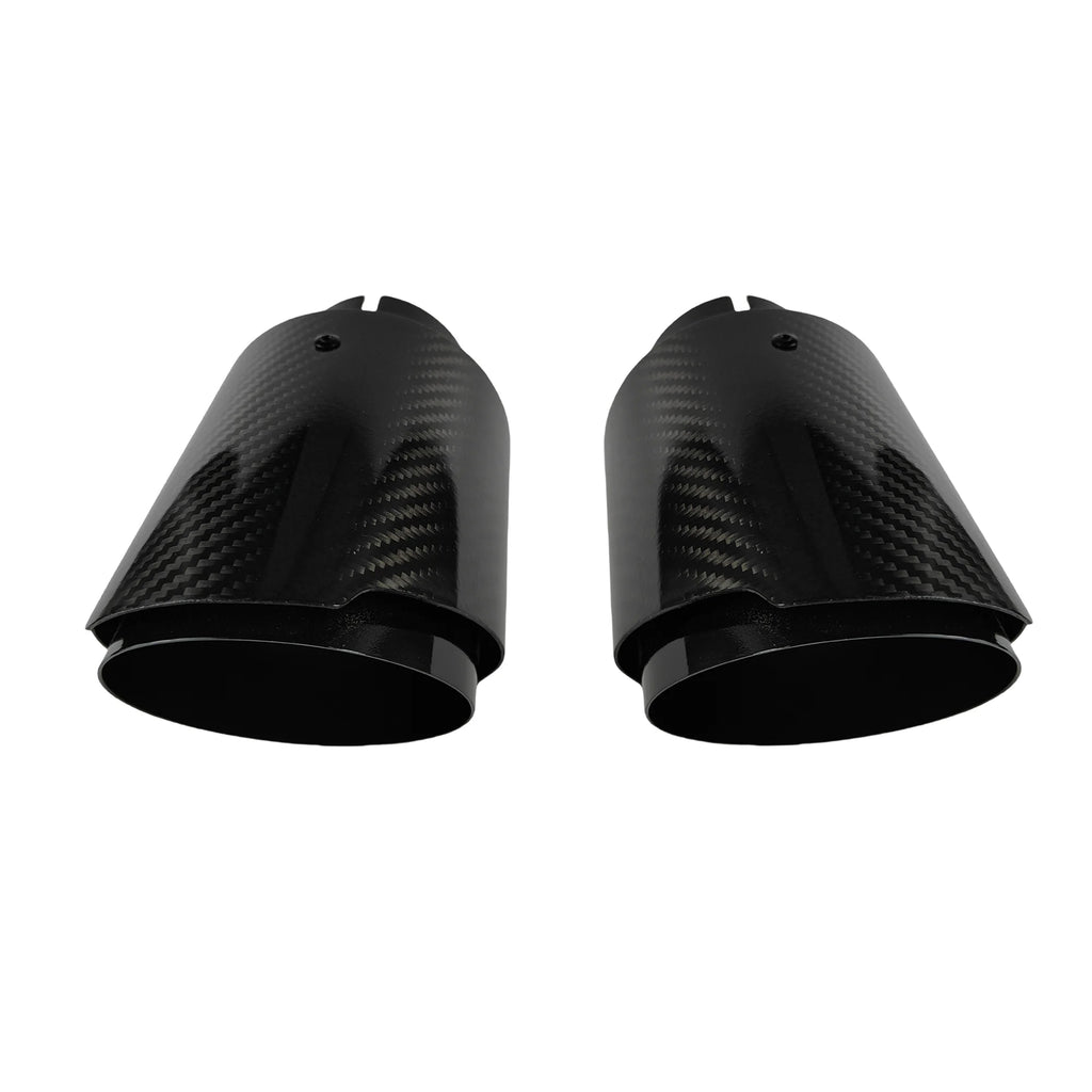 Universal Auspuff Endrohr Carbon-Optik Edelstahl
