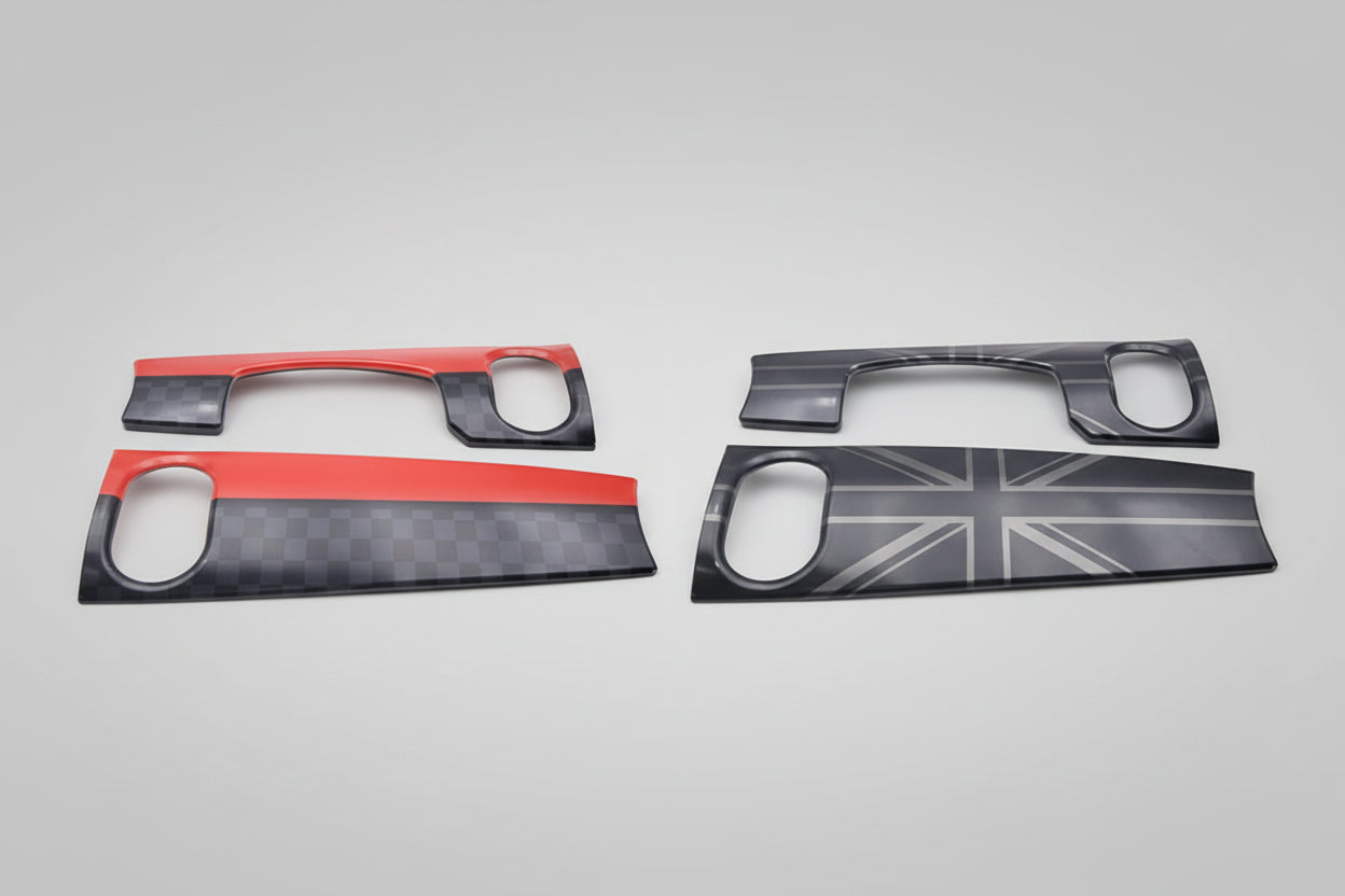 MINI Cooper Dashboard Trim Abdeckung 2er-Set – Union Jack & Farbvarianten | F55 F56 F57 (2022 LCI)