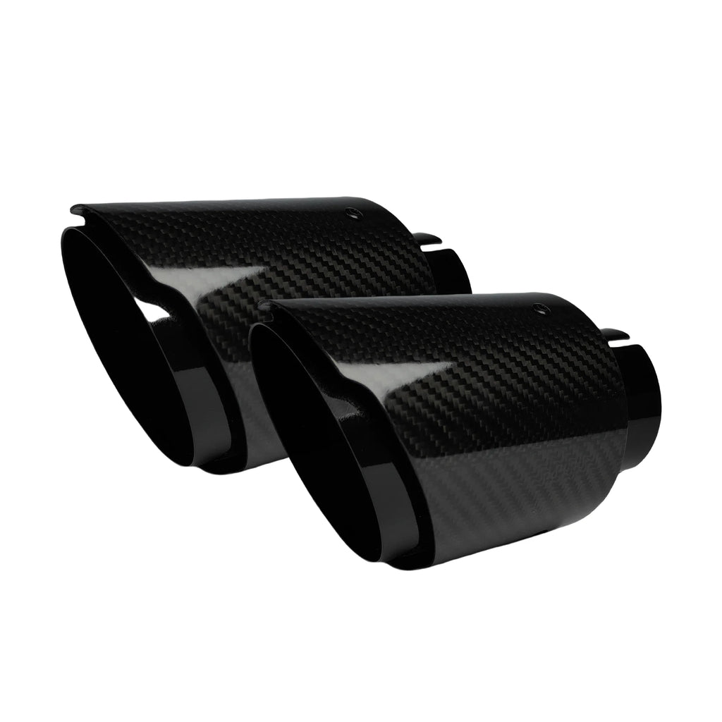 Universal Auspuff Endrohr Carbon-Optik Edelstahl
