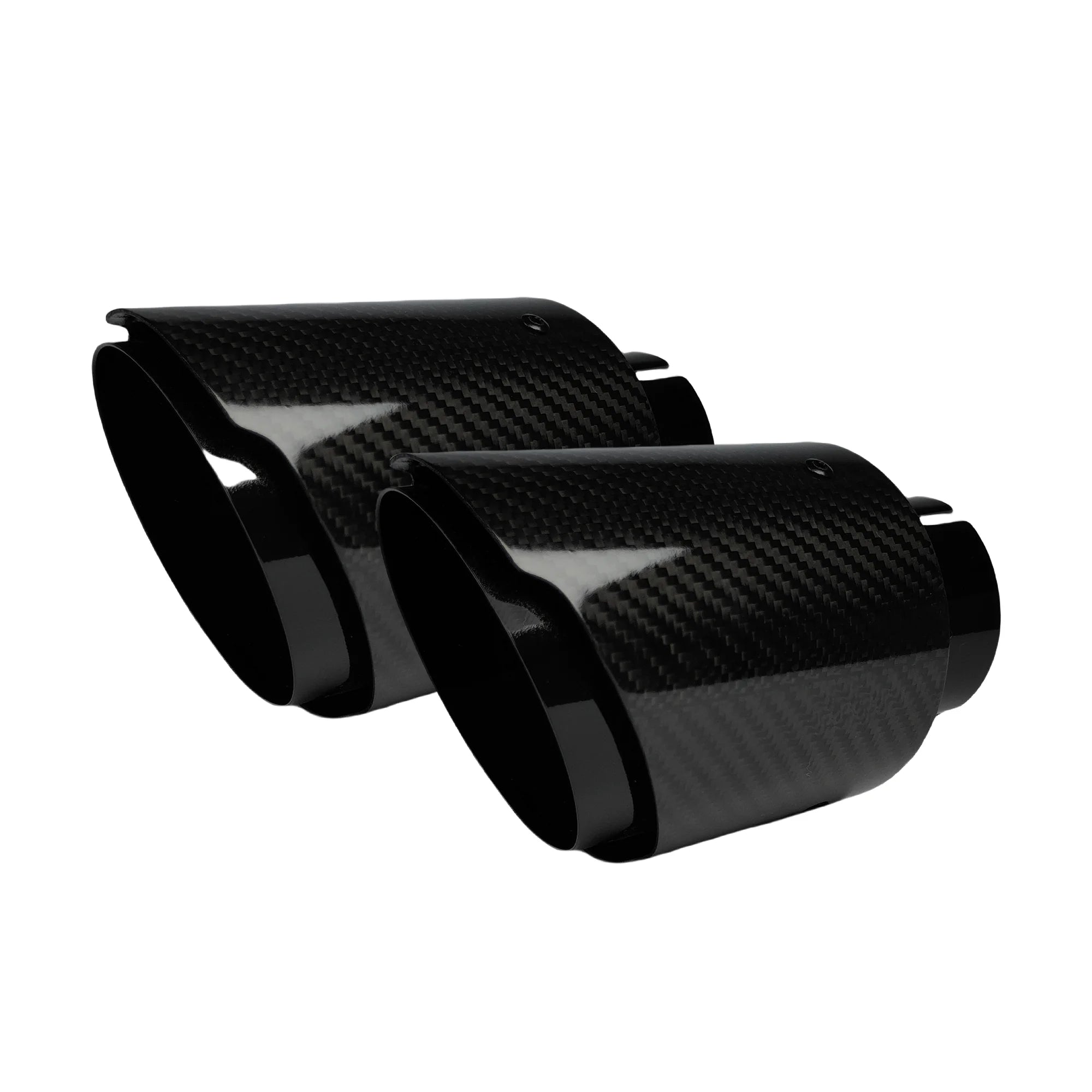 Universal Auspuff Endrohr Carbon-Optik Edelstahl
