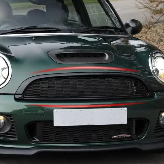 MINI Frontstoßstangen Zierleisten Set Hochglanz Schwarz R55 R56 R57 R58 R59