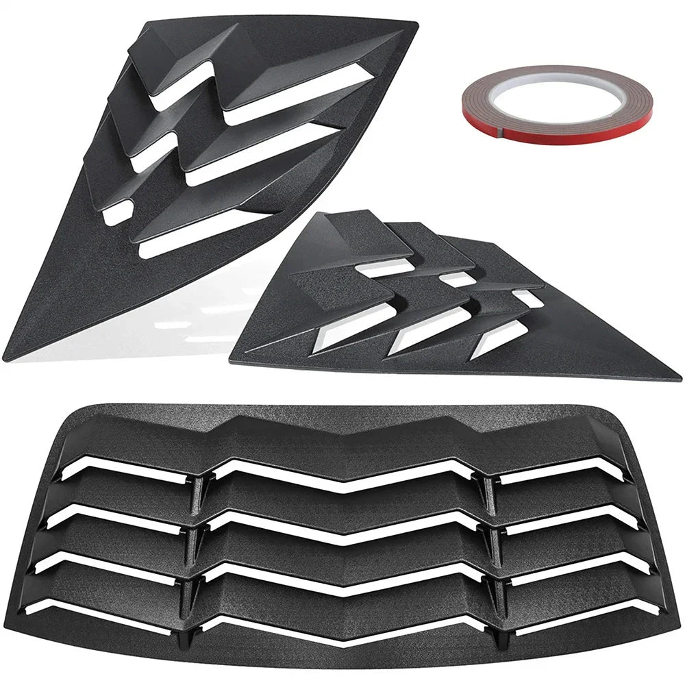 Dodge Challenger – Heck & Seiten Louvers GT Style Matt Schwarz