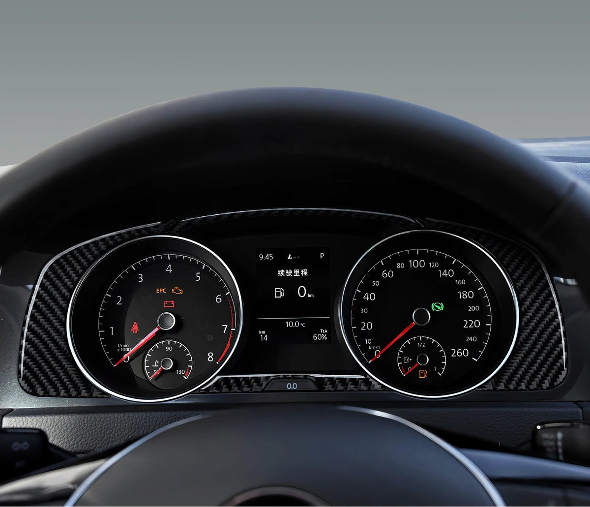 VW Golf 7 GTI / R / GTE – Tacho Rahmen Echt Carbon