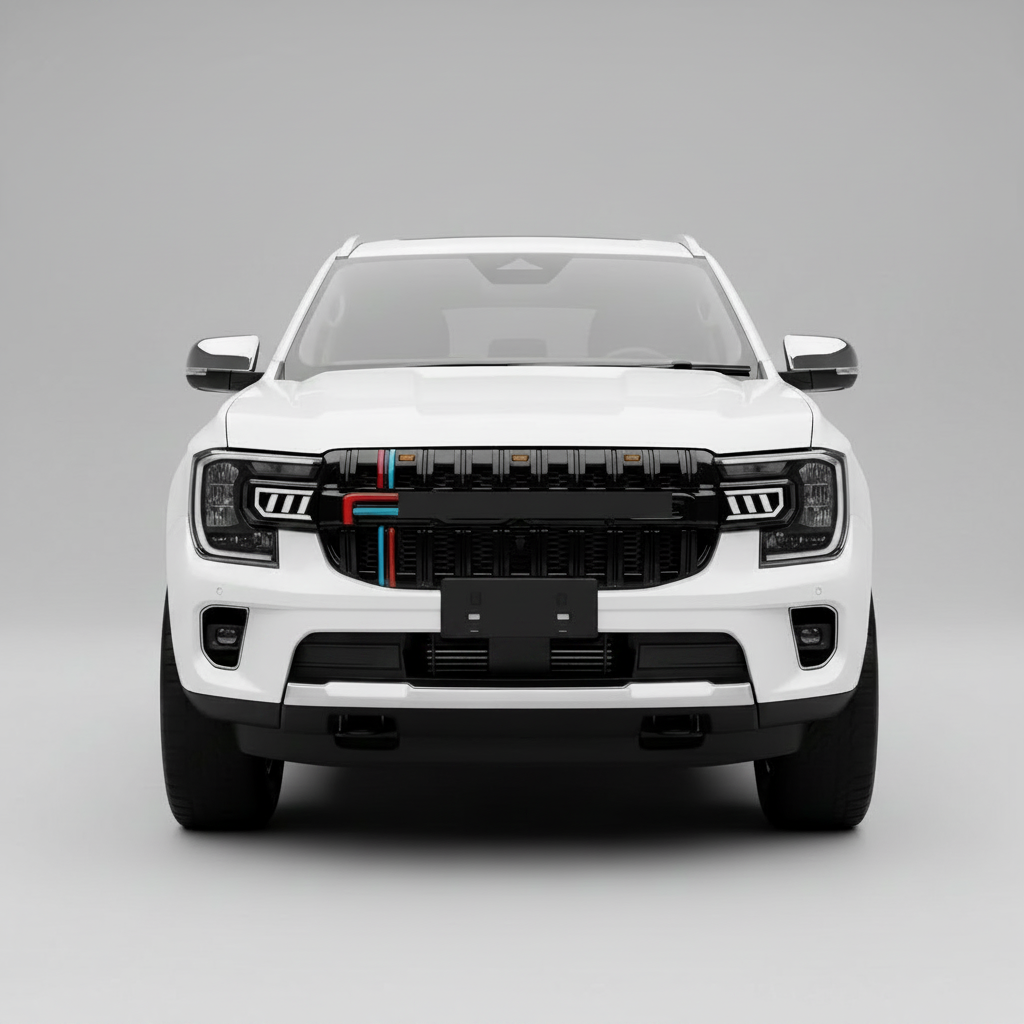 Ford Ranger T9 – LED Frontgrill Hochglanz Schwarz