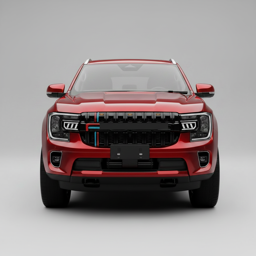 Ford Ranger T9 – LED Frontgrill Hochglanz Schwarz