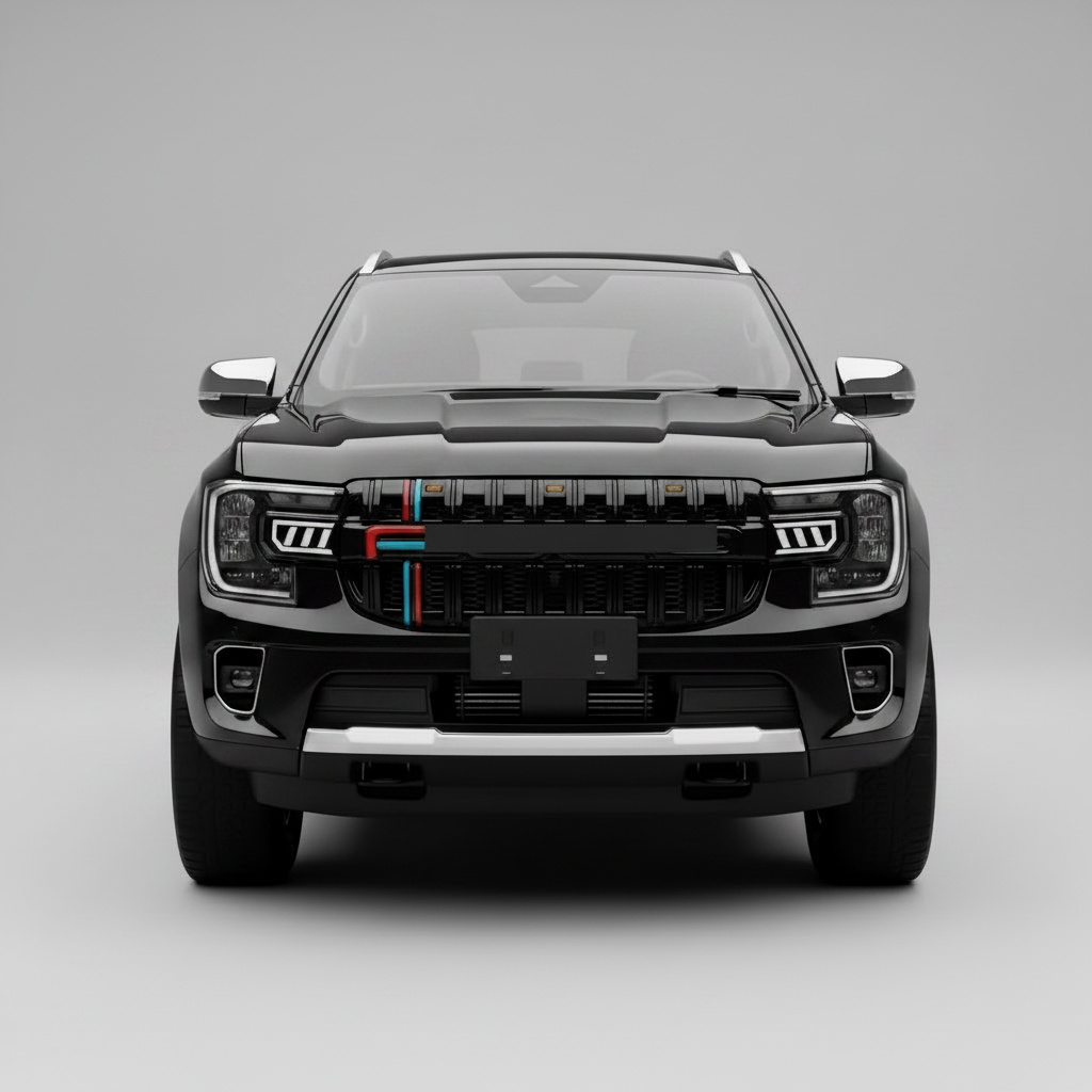 Ford Ranger T9 – LED Frontgrill Hochglanz Schwarz
